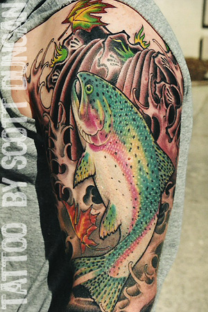 Trout Tattoo Art 2 (Bold & Amazing)