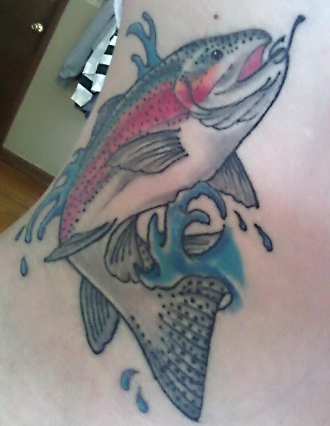 Ashley Hupke's Trout Tattoo